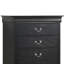 Charmant coffre de rangement traditionnel noir-1063537470