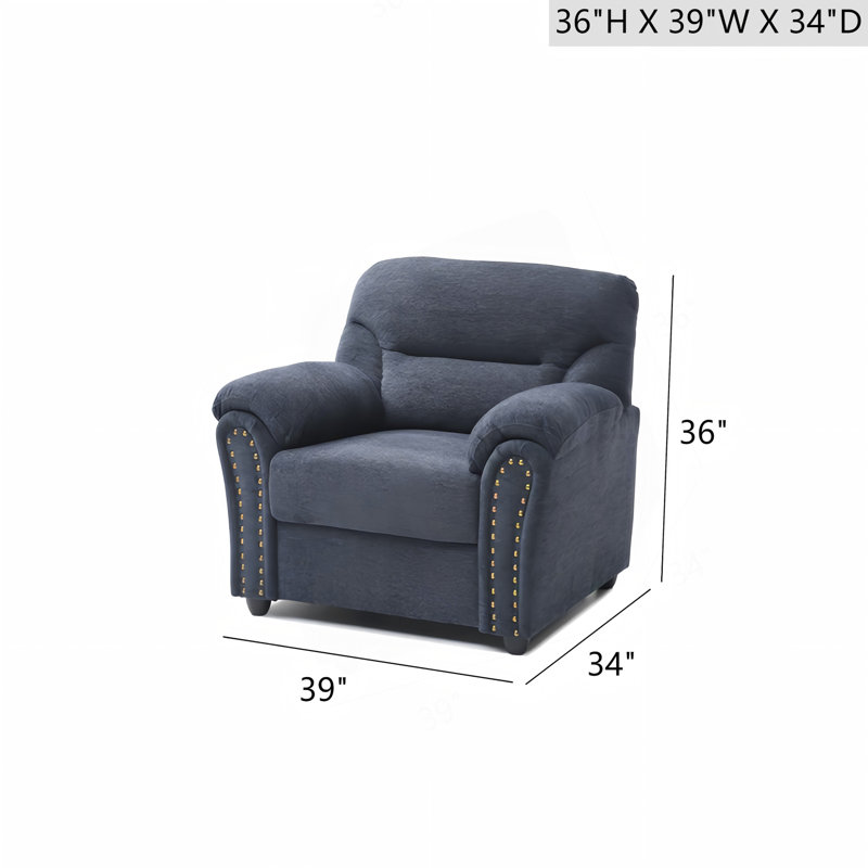 Chaise Hamilton G00550A-C - bleu, Blue