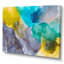 Turquoise et jaune luxe abstrait fluide - peinture sur toile-67359174-67359195