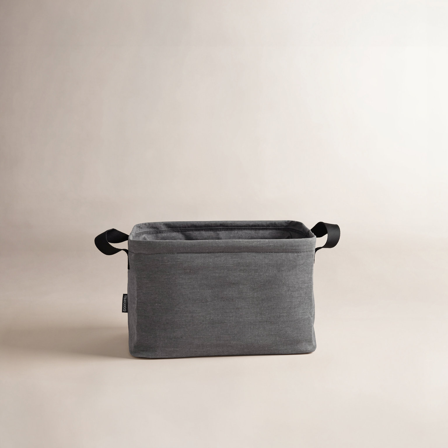 Brabantia 9.2 Gallon Foldable Laundry Basket, Pepper Black