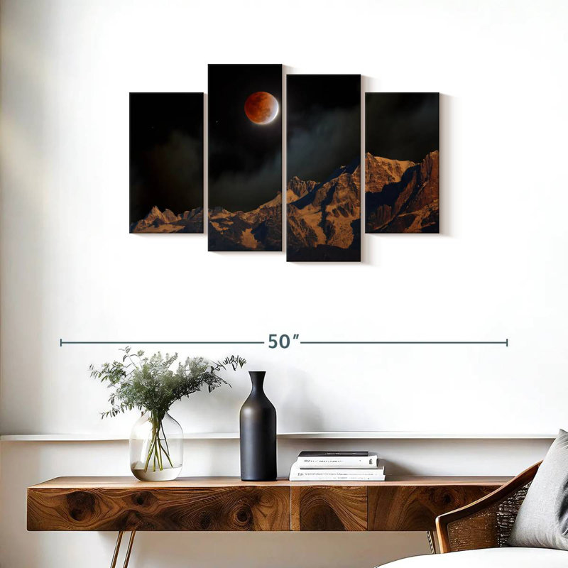 Oberle Himalayan Lunar Eclipse, 22" H x 36" W
