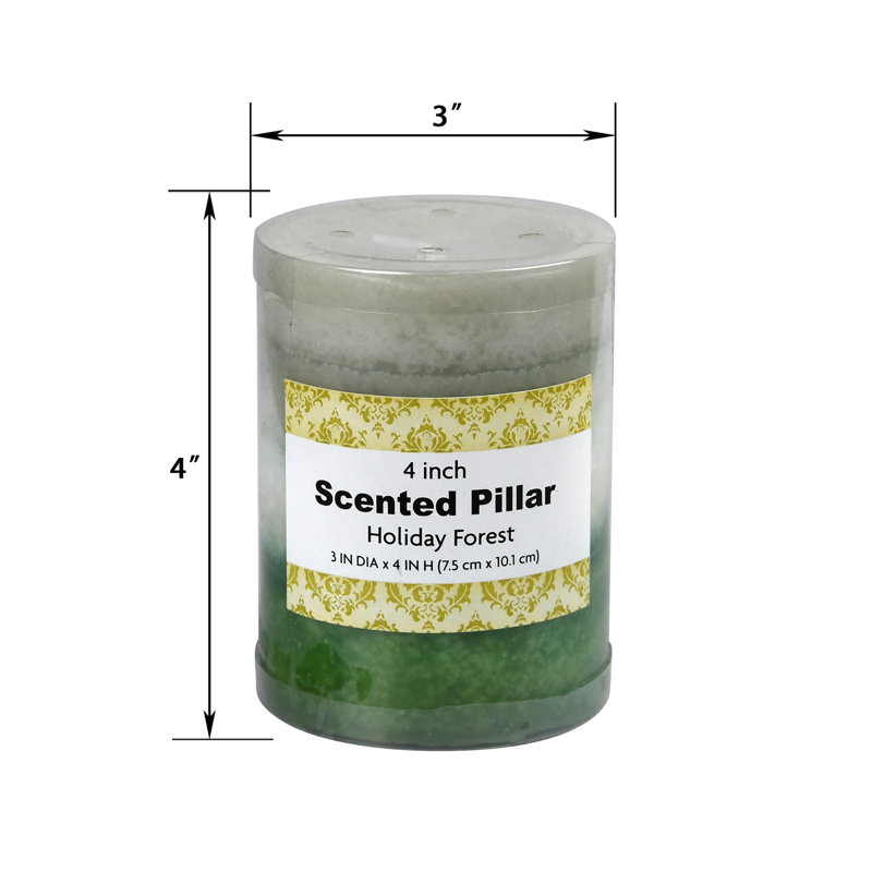 Lyr Holiday Forest Scented Pillar Candle, 24