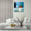  Art mural en verre «Faith» par Pamela K. Beer, 12 po x 12 po