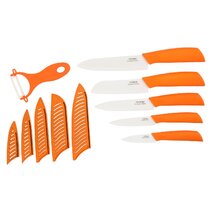  EatNeat 12 Piece Kitchen Knife Set - 5 Multi Color Stainless  Steel Knives with Safety Sheaths, a Cutting Board, and a Sharpener, Knives  Set, Kitchen Essentials, Camping Essential