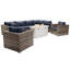 Ensemble de conversation pour 6 personnes avec foyer et coussins Sunbrella Lsi-486687187
