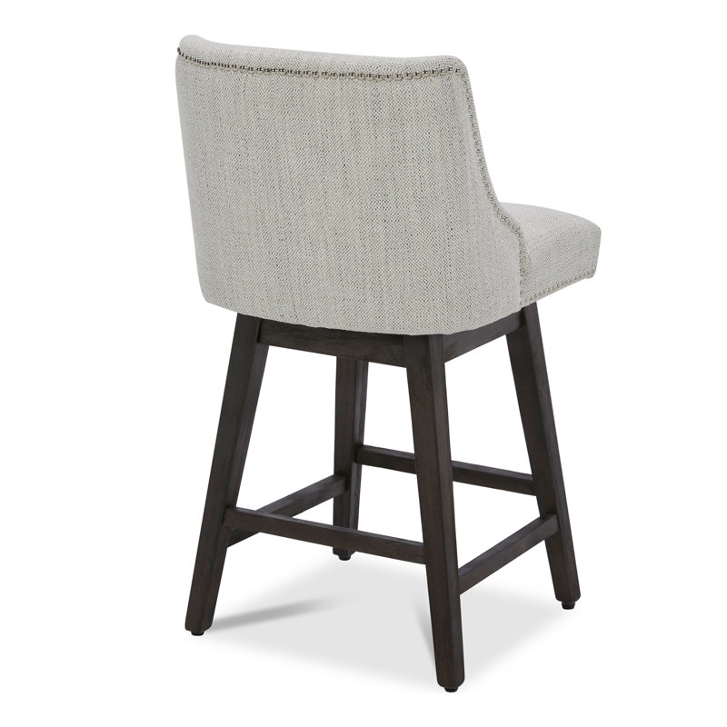 Tabouret de bar et de comptoir Arvelle, Ivoire tressé, Tabouret de comptoir (siège d'une hauteur de 26 p