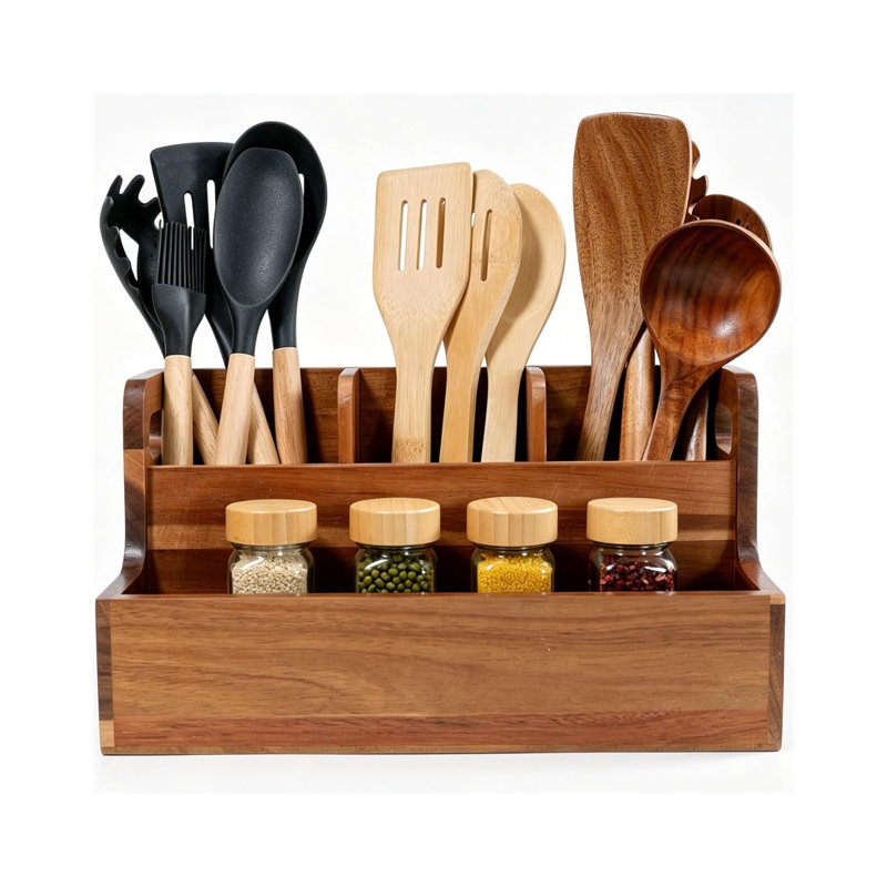Solid Wood Flatware Caddy