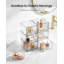 Ensemble de 4 petits tiroirs de rangement empilables transparents, organisateur de maquillage pour salle de bain en acrylique, bacs de rangement en plastique pour meuble-lavabo, sous-comptoir, armoires de cuisine, garde-manger, rangement