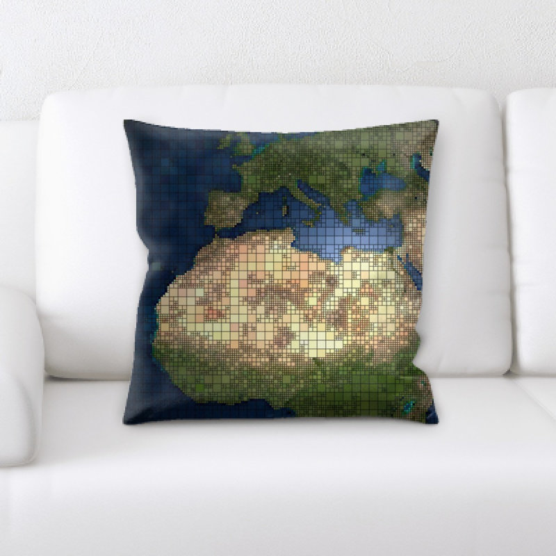Microsuede Throw Pillow