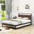 Uleena Platform Bed with Trundle and Headboard-332241894-332241895