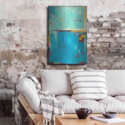 «Matchbox Blue 55» par Erin Ashley - impression sans cadre sur métal