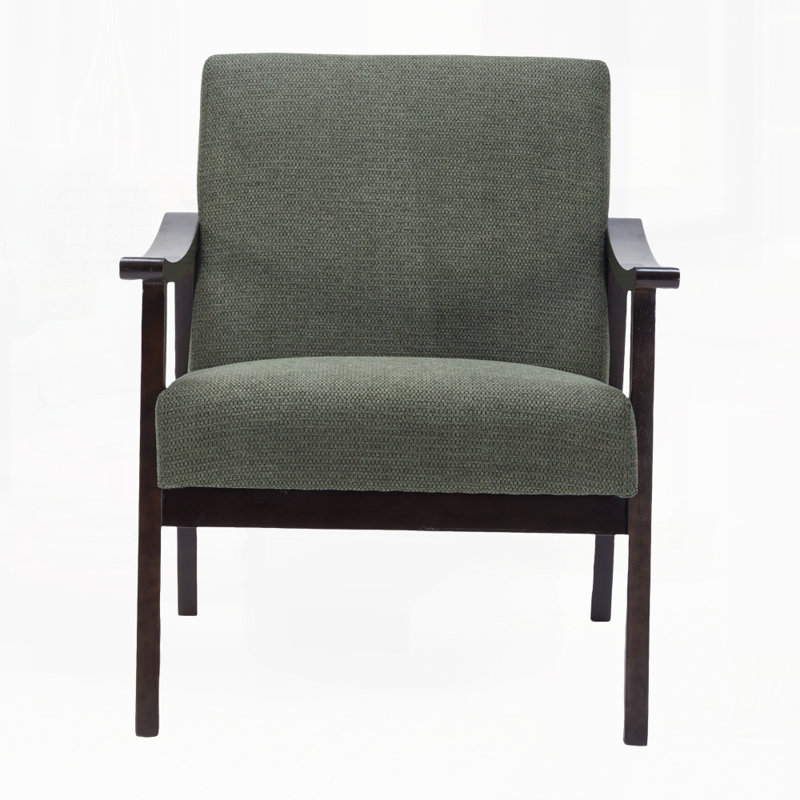 Chaise d'appoint moderne pour le salon, Vert antique