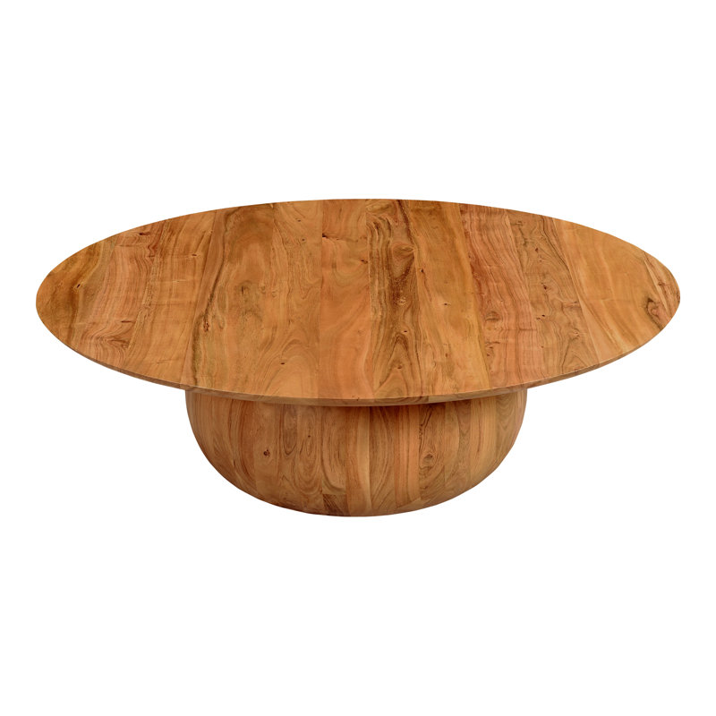 Rolf Solid Wood Coffee Table, 14" H x 35" L x 35" W, Natural