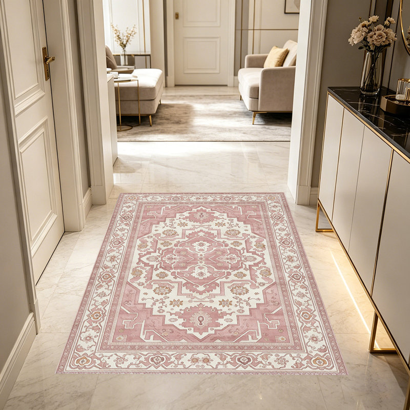Vintage classical pattern carpet, soft and easy to clean, suitable for multiple scenarios, living room, bedroom, dining room, indoor carpet