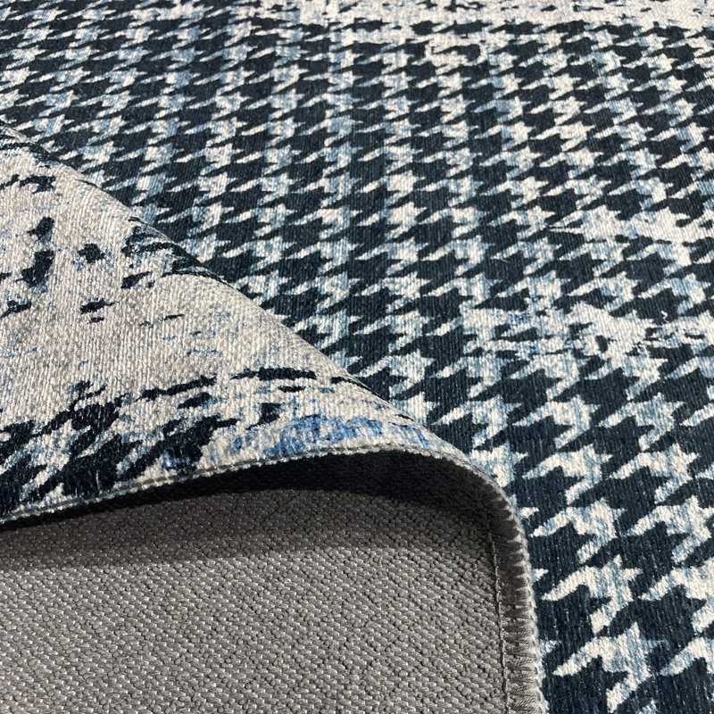 Tapis rectangulaire avec envers antidérapant Nayef, Tapis de couloir 3 pi 4 po x 16 pi 5 po