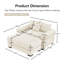 Canapé modulaire surdimensionné 54,3 po Cloud-2115334211