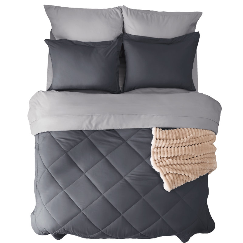 Best Seller Bedsure Comforter Set Reversible Bedding for All Seasons-89GSM, Twin Comforter + 2 Additional Pieces