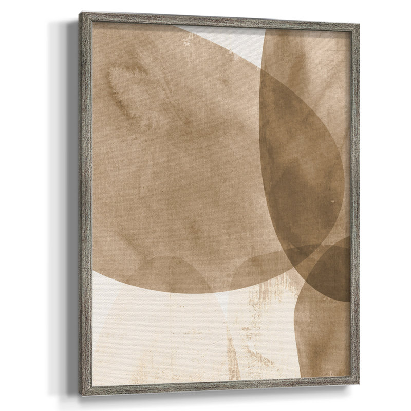 Neutre, objet I, reproduction encadrée - bois massif, H 11 po x l 9 po