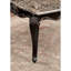Table basse de style transitionnel avec pieds en cabriole en marbre et détails courbés