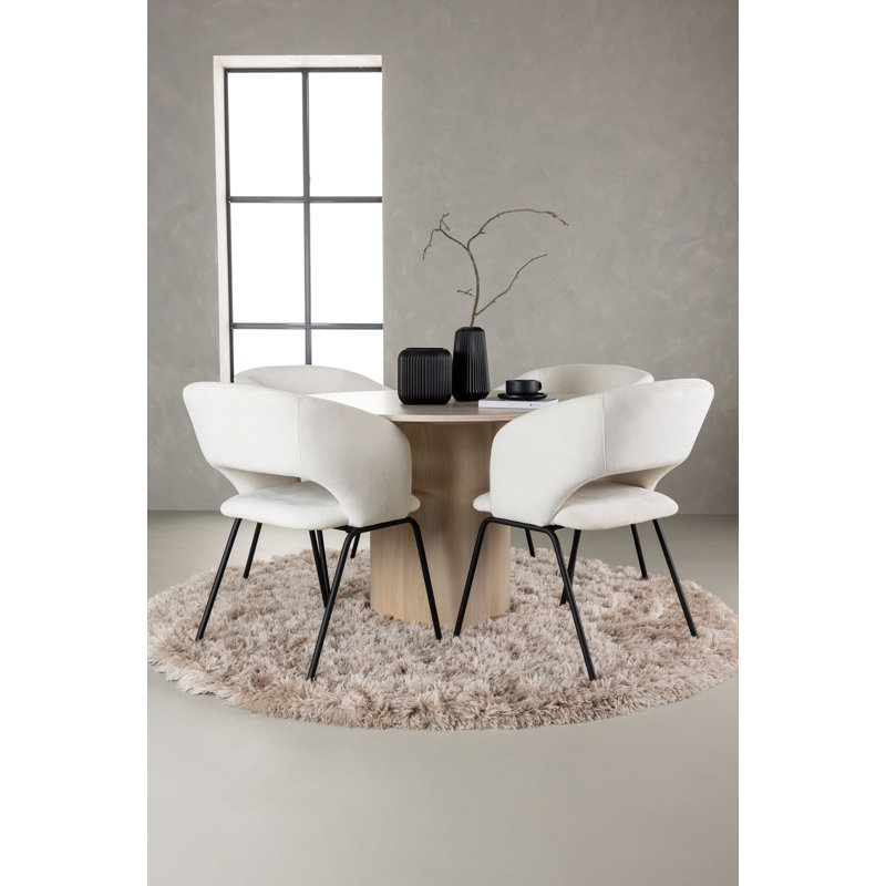 Langhorne 4 - Person Dining Set, White