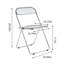 Chaise pliante transparente en plastique-1879519256
