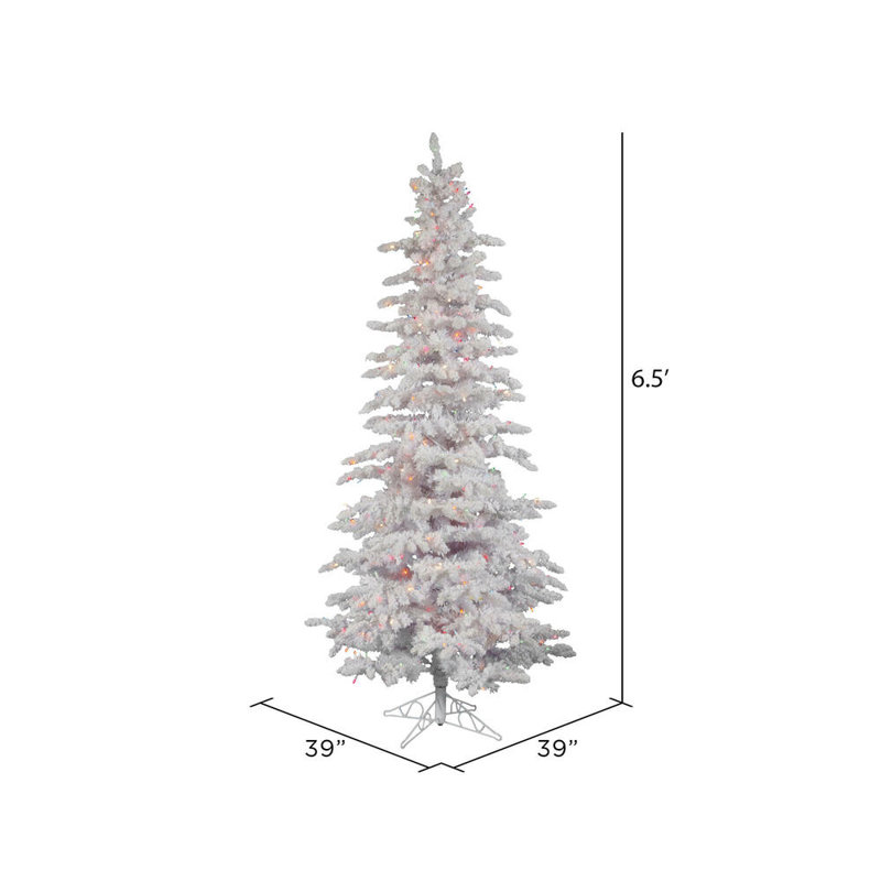 6.5' H Lighted Artificial Pine Christmas Tree