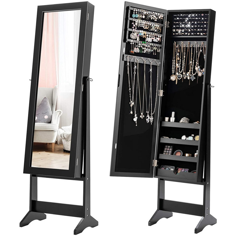 Ave Jewelry Armoire, Black
