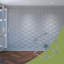 Panneaux muraux décoratifs en acrylique Pendleton, moyen, l 15 3/8 po x H 17 3/4 po x T 1/8 po, gris foncé-1025087515-1025087512