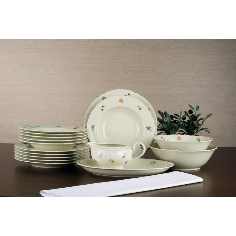 Marieluise Ivory Flowers 23cm Soup Bowl
