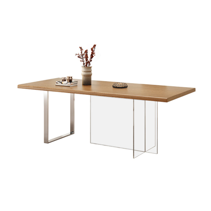 Simple Creative Advanced Sense Ash Wood Table, 29.52"H x 78.74"L x 35.43"W