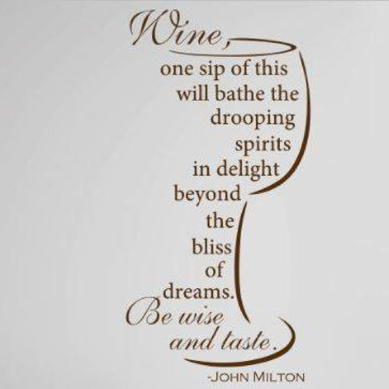 Le vin, un sip de cette drooping bainra les boissons spiritueuses de plaisir au-delà de la bliss de décalcomanie murale, Brun