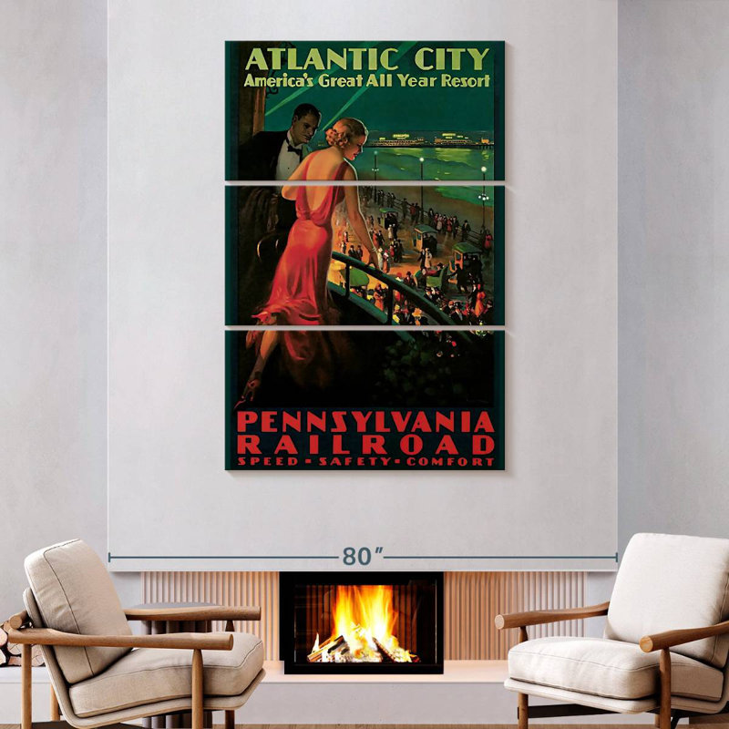 Senne Travel Rail Atlantic City, H 74 po x l 48 po