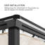 Pantheon Solid Sky Blumfeldt Fabric Side Wall for Gazebo-42115015