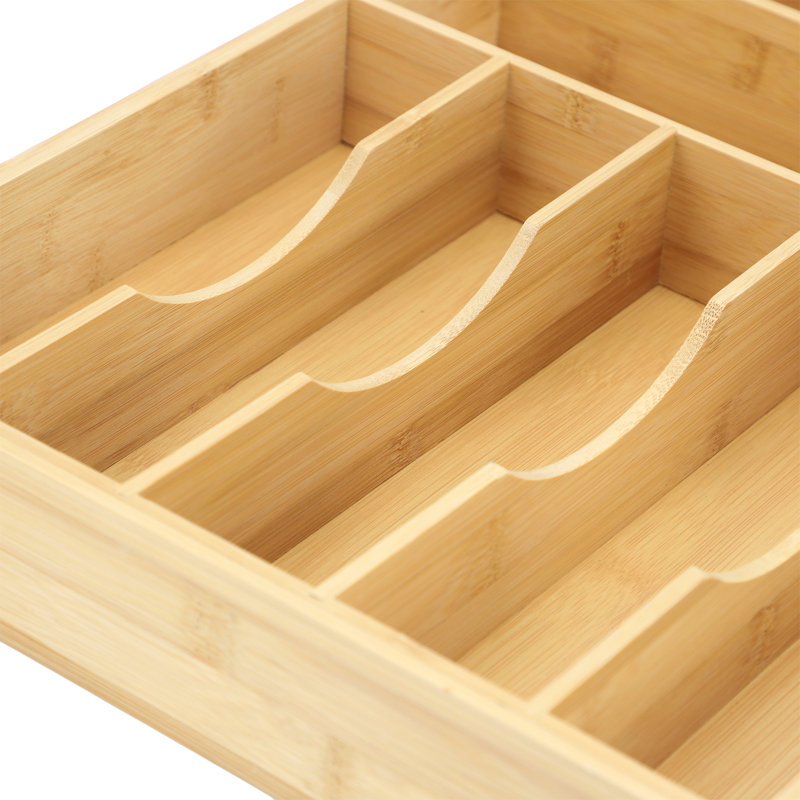 Ensemble de 7 tiroirs de rangement en bambou assortis