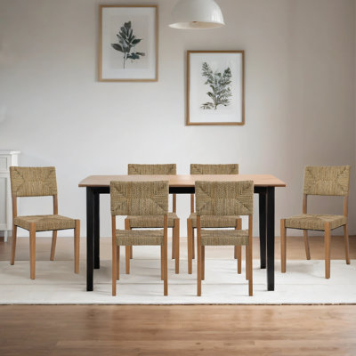 Ensemble de chaises de salle à manger en bois massif 21 po