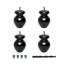 1 pied rond en bois franc massif 4-1 / 2 po x 3-1 / 4-87114375-132258317