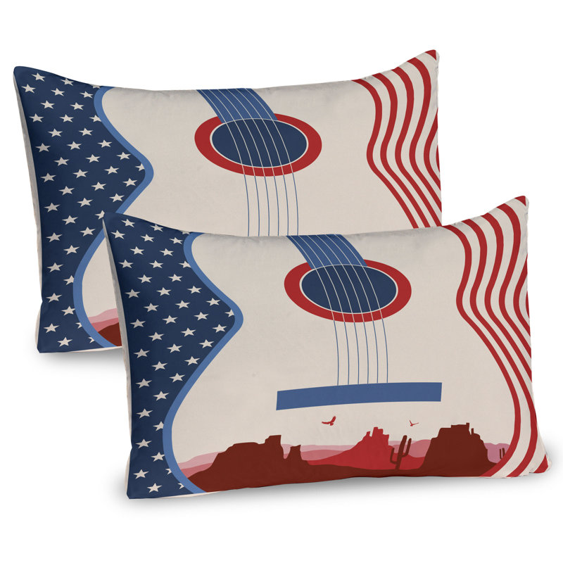 Ensemble de 2 taies décoratives Ambesonne American, H 20 po x l 36 po