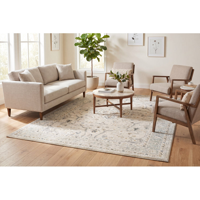 ANNALISE 3.11X5.7 7605-810 BEIGE/CREAM, Rectangle 3'11" x 5'7"