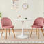 Mccaleb 43cm H Velvet Upholstered Metal Side Chair-2058928943