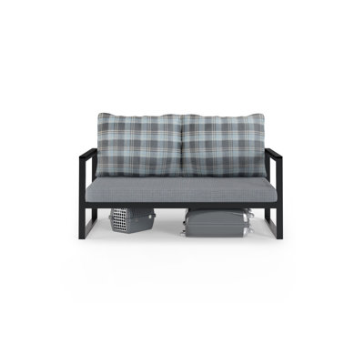 Bugarin 2 Seater Faux Leather Loveseat