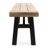 Wood Bench With Beautiful Slat Panel And Weather Resistance Fine Panelling Quality Characteristic