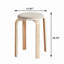 Tabourets 4 pièces empilables, tabourets courbés empilables en bois, chaises rondes sans dossier, adaptés aux salles à manger, aux cuisines et aux salles de classe-1893366445