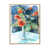 Toile brune avec cadre flottant