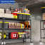 Tablettes de rangement robustes à 3 niveaux avec roulettes, support à roulettes réglable en métal, organisateur de garde-manger d'une capacité de 1500 lb pour le garage, la cuisine, le placard et le sous-sol-2121014619