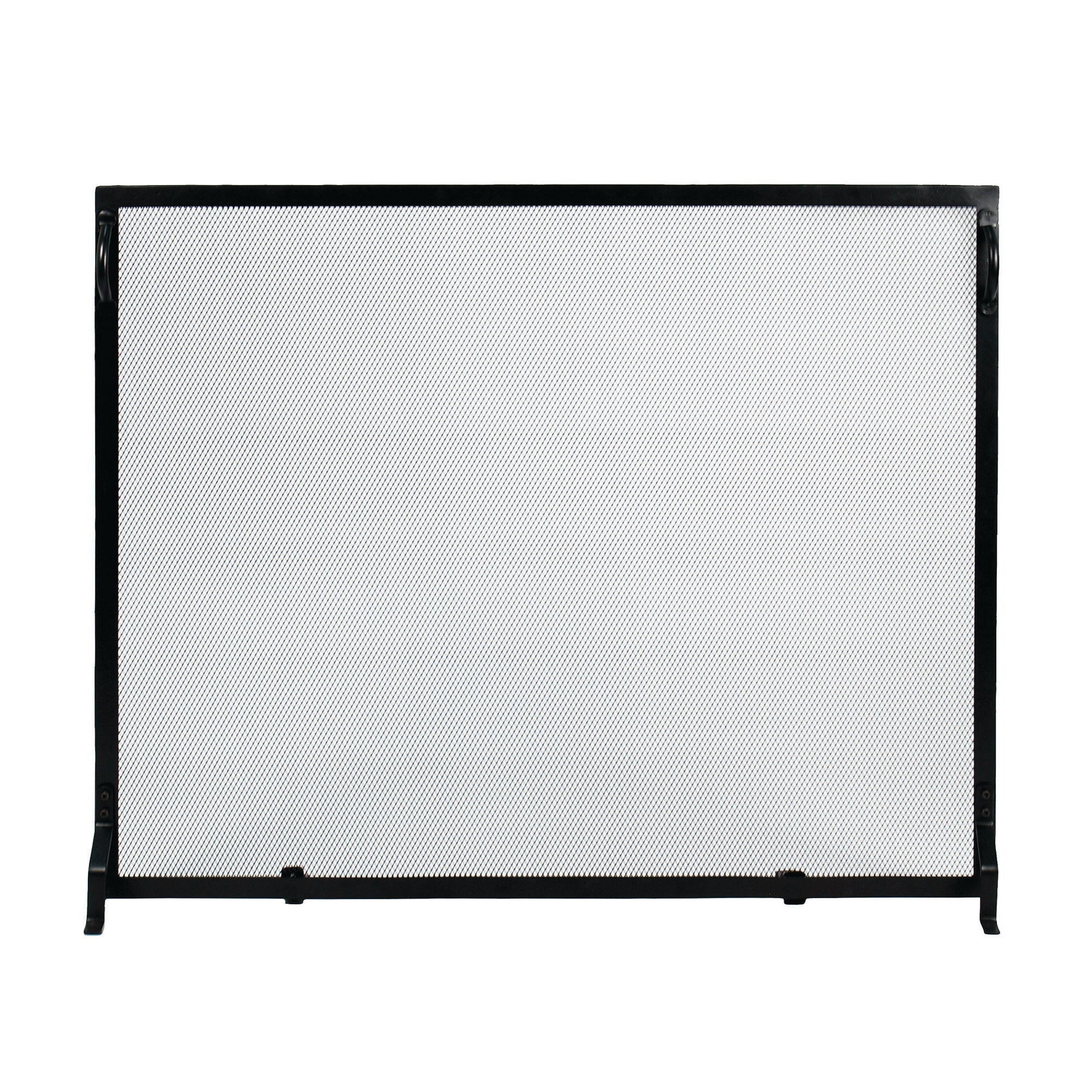 Anja Single Panel Iron Fireplace Screen, 36" H x 50" W x 4" D