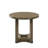 Weathered Oak Finish Round Dining Table