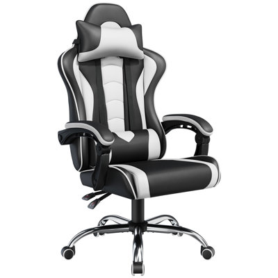 Chaise de jeu à dossier haut avec coussin et accoudoirs