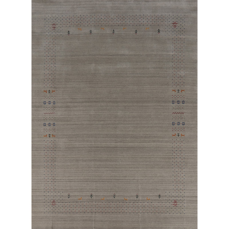 Tapis oriental tribal en laine Gabbeh 8 x 10