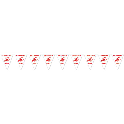 Crawfish Boil Pennant Banner