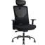Fauteuil de conférence ergonomique, fauteuil de travail avec dossier et coussin en mousse à mémoire de forme, fauteuil de bureau lombaire réglable